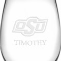 Oklahoma State Stemless Wine Glasses Made in the USA - Set of 4 - Image 3