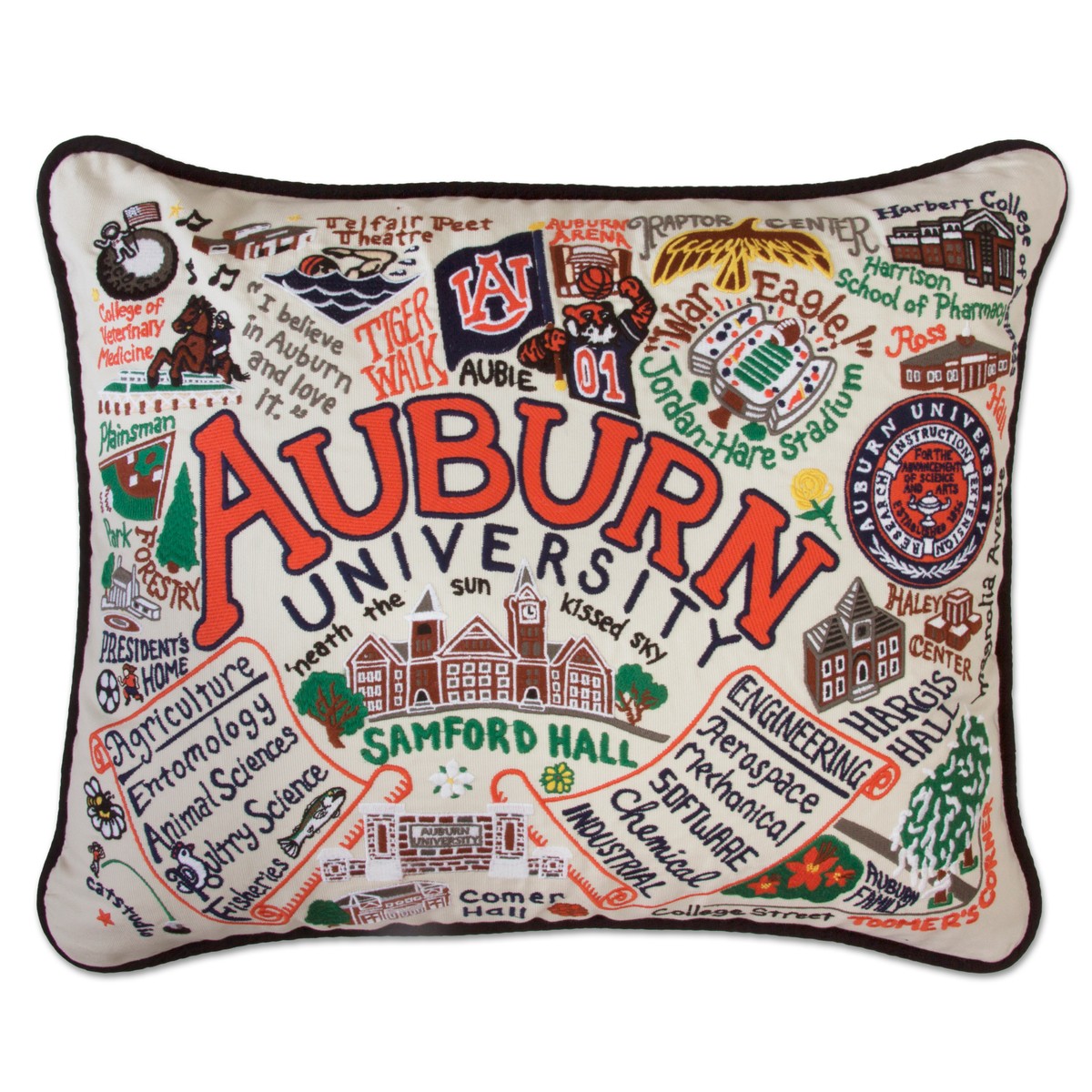 Auburn Embroidered Pillow at M.LaHart & Co.