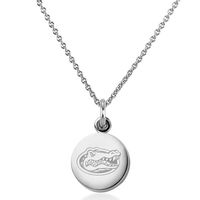 University of Florida Necklace with Charm in Sterling Silver
