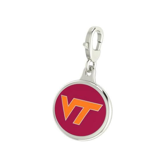Virginia Tech Enameled Charm with Lobster Claw Clasp