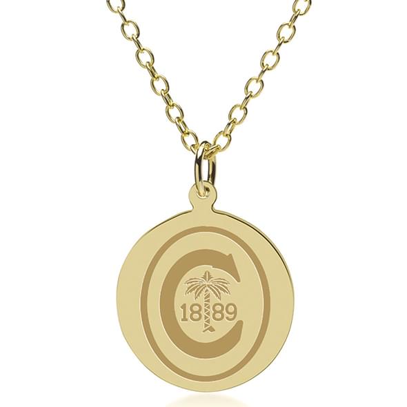 Clemson 18K Gold Pendant & Chain