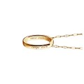West Point Monica Rich Kosann "Carpe Diem" Poesy Ring Necklace in Gold - Image 3
