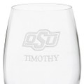 Oklahoma State University Red Wine Glasses - Set of 4 - Image 3