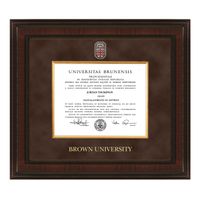 Brown Diploma Frame - Excelsior