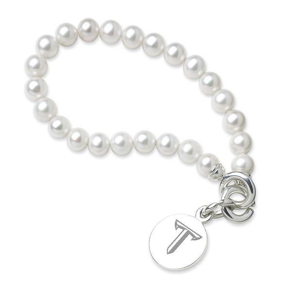 Troy Pearl Bracelet with Sterling Silver Charm - Image 1