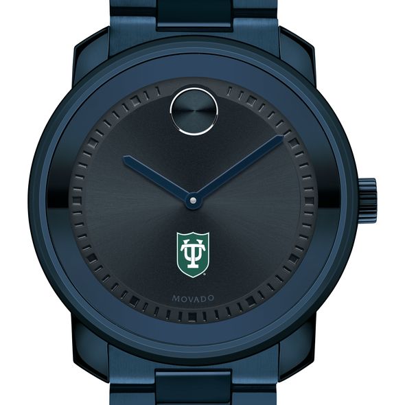 Tulane University Men's Movado BOLD Blue Ion with Bracelet