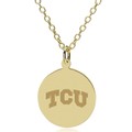 TCU 14K Gold Pendant & Chain - Image 1