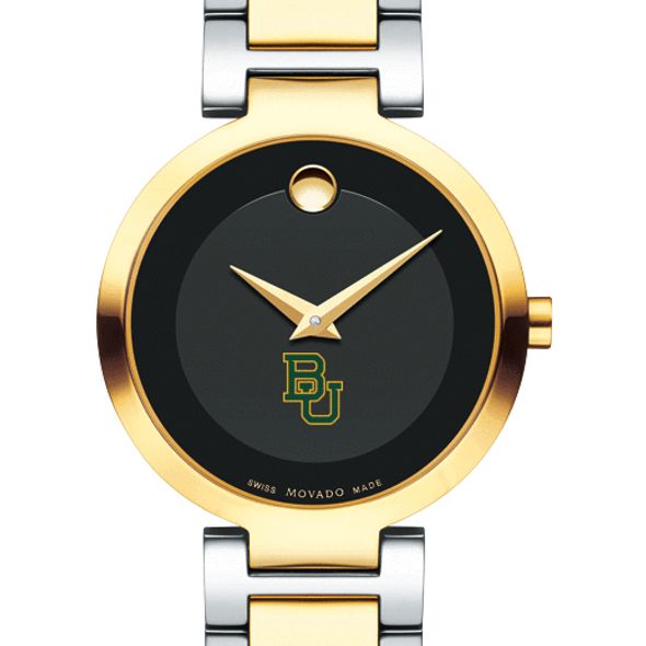 Baylor University Women's Movado Two-Tone Modern Classic Museum with Bracelet