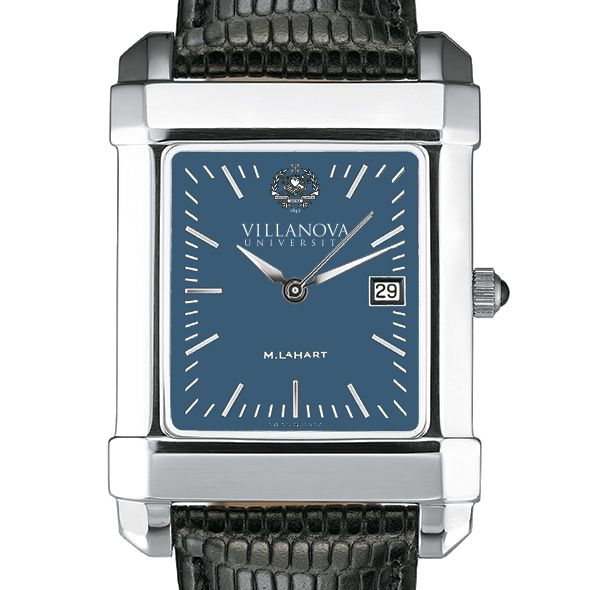 Villanova Men's Blue Quad Watch with Leather Strap - Image 1