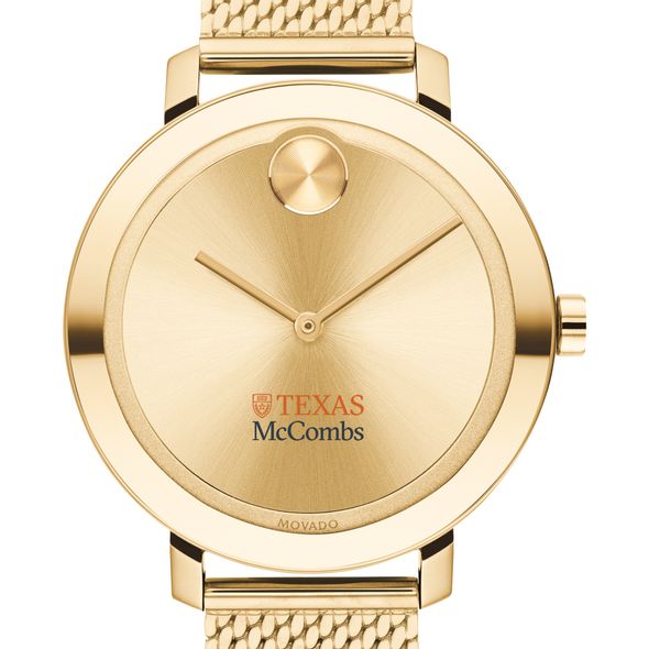 Texas McCombs Women's Movado Bold Gold with Mesh Bracelet - Image 1