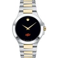 Oklahoma State Men's Movado Collection Two-Tone Watch with Black Dial - Image 2
