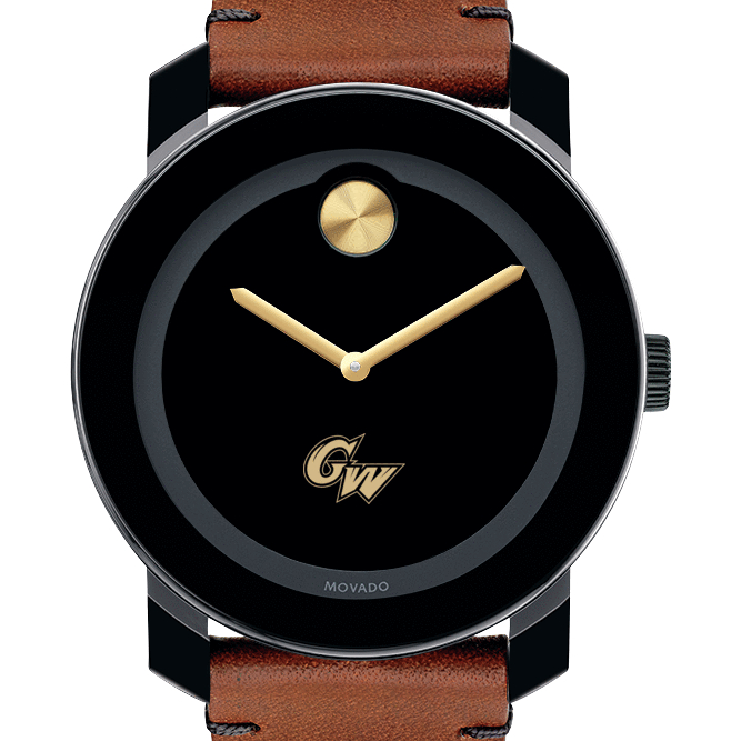 George Washington Men's Movado BOLD with Brown Leather Strap