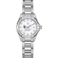 click to view Boston University W's TAG Heuer Steel Aquaracer with MOP Dia Dial & Bezel - Image 2