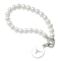 Texas Longhorns Pearl Bracelet with Sterling Charm - Image 1