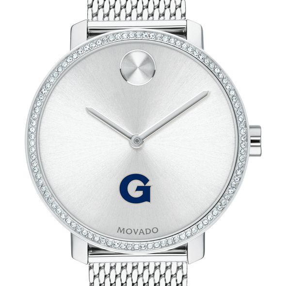 Georgetown Women's Movado Bold with Crystal Bezel & Mesh Bracelet - Image 1