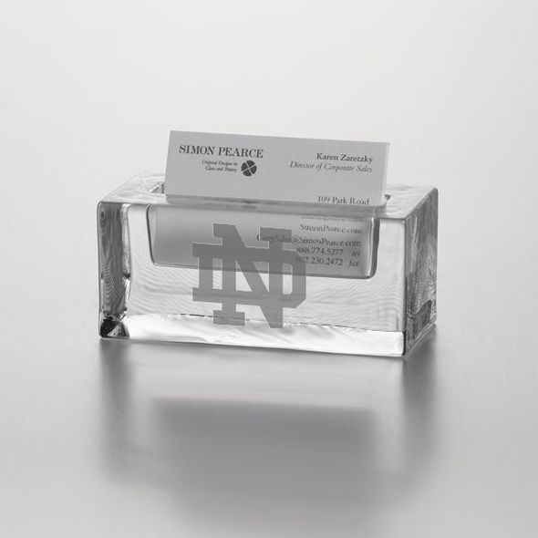 Notre Dame Glass Business Cardholder by Simon Pearce