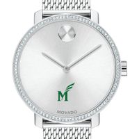 George Mason Women's Movado Bold with Crystal Bezel & Mesh Bracelet