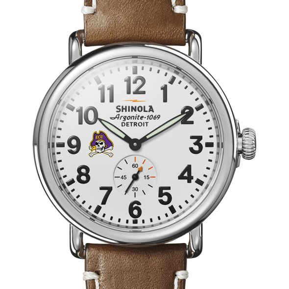 ECU Shinola Watch, The Runwell 41mm White Dial - Image 1