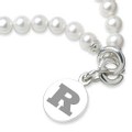 Rutgers University Pearl Bracelet with Sterling Silver Charm - Image 2