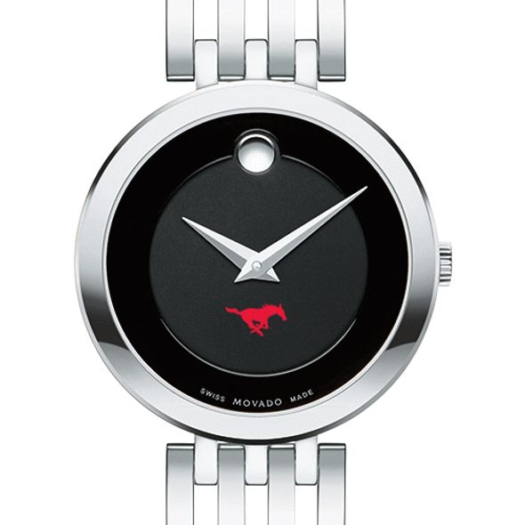 Southern Methodist University Women's Movado Esparanza Stainless Steel Museum with Bracelet