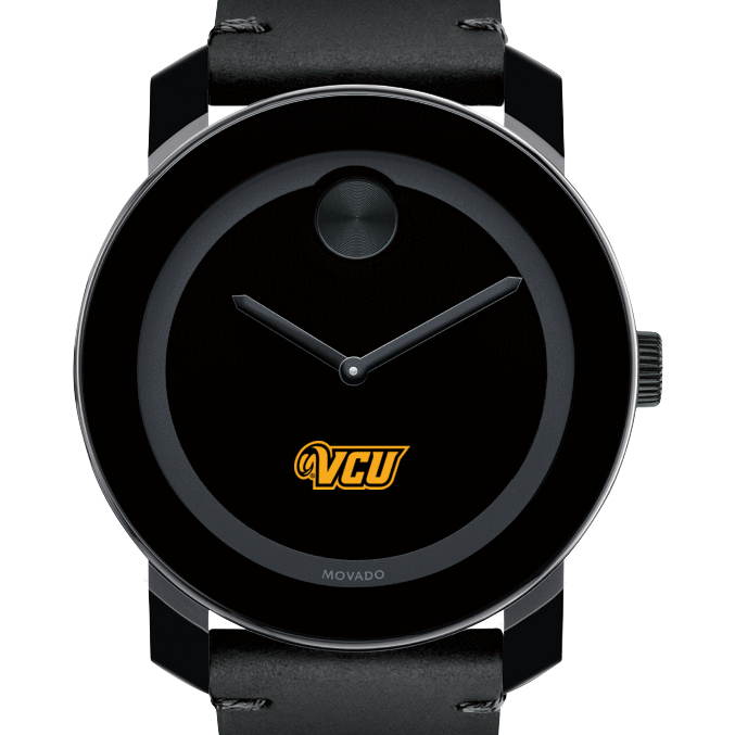 VCU Men's Movado BOLD with Leather Strap