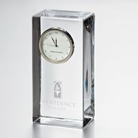 Providence Tall Glass Desk Clock by Simon Pearce