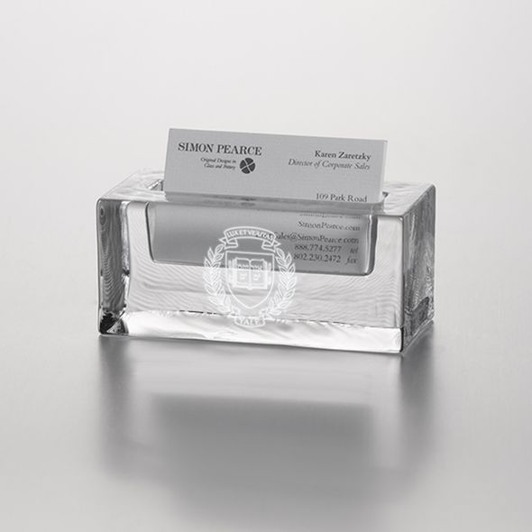 Yale Glass Business Cardholder by Simon Pearce - Image 1