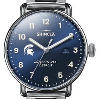 Michigan State Shinola Watch, The Canfield 43mm Blue Dial