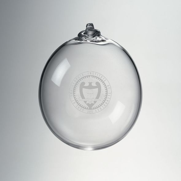 Georgia Tech Glass Ornament by Simon Pearce