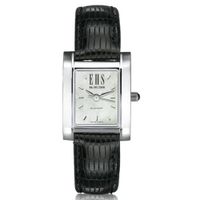 Women's Mother of Pearl Quad Watch with Leather Strap