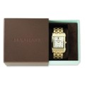 Women's Mother of Pearl Quad Watch with Leather Strap - Image 4