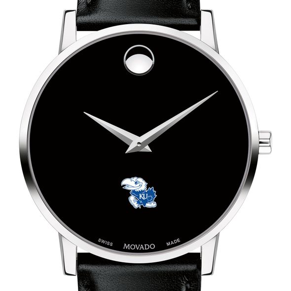 Kansas Men's Movado Museum with Leather Strap - Image 1
