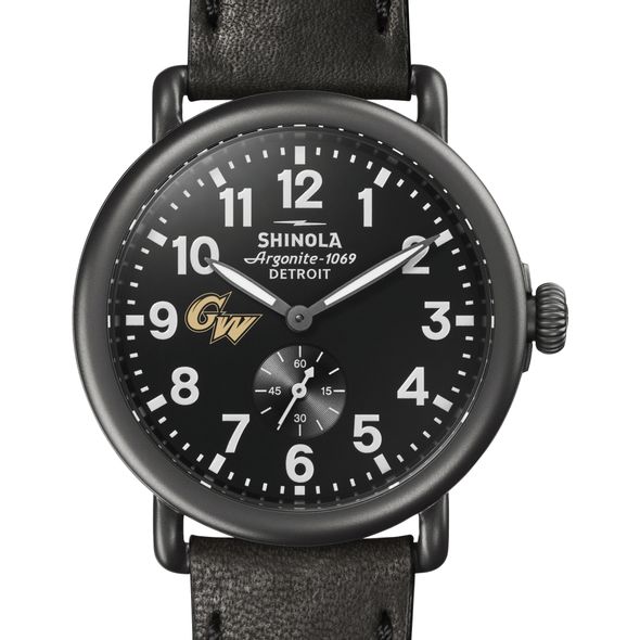 George Washington Shinola Watch, The Runwell 41mm Black Dial - Image 1