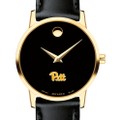 Pitt Women's Movado Gold Museum Classic Leather - Image 1