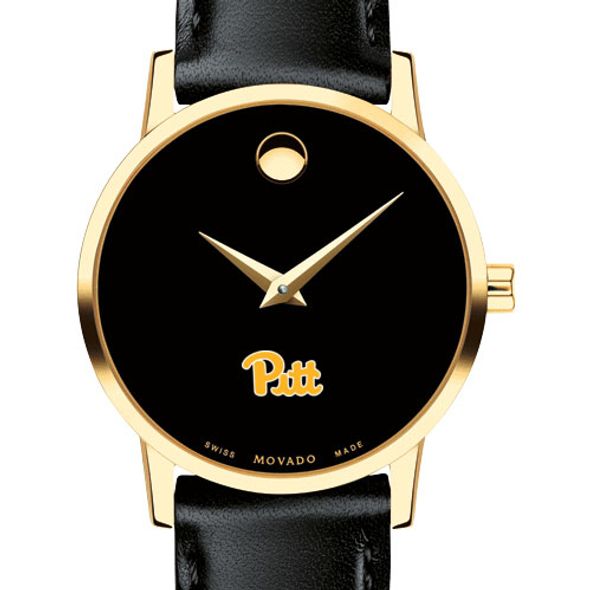 Pitt Women's Movado Gold Museum Classic Leather - Image 1