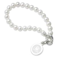 UNC Pearl Bracelet with Sterling Silver Charm
