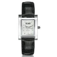 KAT Women's Mother of Pearl Quad Watch with Leather Strap