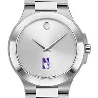 Northwestern Men's Movado Collection Stainless Steel Watch with Silver Dial