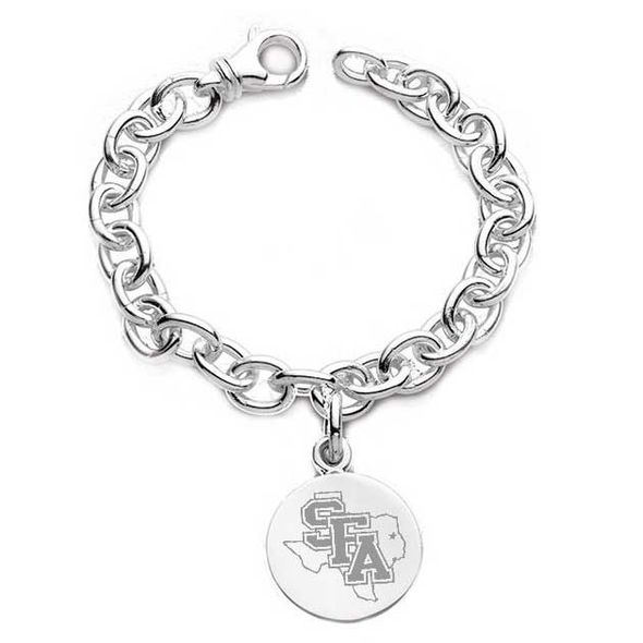 SFASU Sterling Silver Charm Bracelet - Image 1