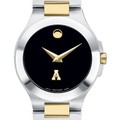 Appalachian State Women's Movado Collection Two-Tone Watch with Black Dial - Image 1