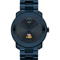 click to view Louisiana State University Men's Movado BOLD Blue Ion with Bracelet - Image 2