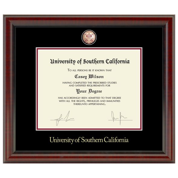 USC Diploma Frame - Masterpiece - Image 1
