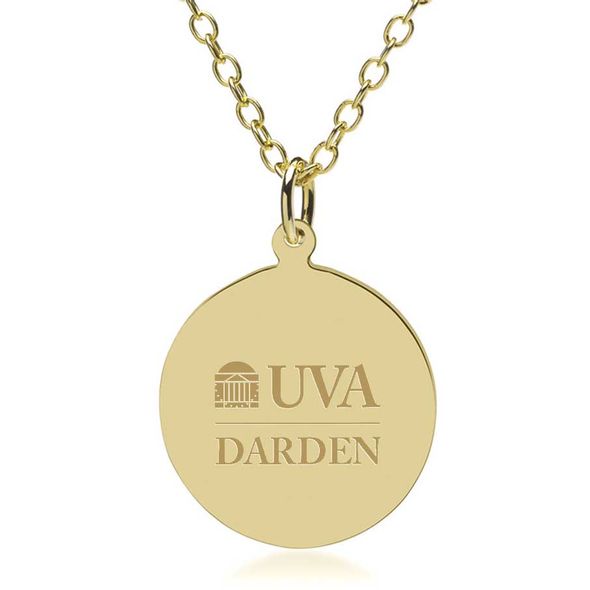 UVA Darden 18K Gold Pendant & Chain - Image 1