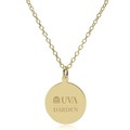UVA Darden 18K Gold Pendant & Chain - Image 2