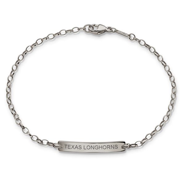 Texas Longhorns Monica Rich Kosann Petite Poesy Bracelet in Silver - Image 1