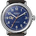Georgia Tech Shinola Watch, The Runwell Automatic 45mm Royal Blue Dial - Image 1