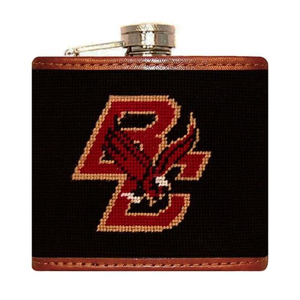 Boston College Needlepoint-Encased Flask