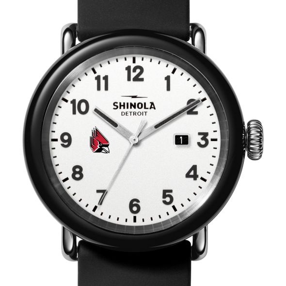 Ball State University Shinola Watch, The Detrola 43mm White Dial at M.LaHart & Co. - Image 1