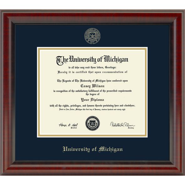University of Michigan Diploma Frame, the Fidelitas - Image 1