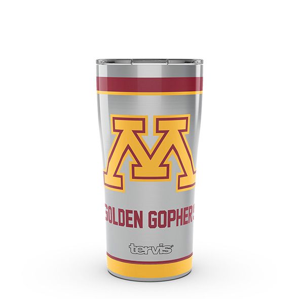 Minnesota 20 oz. Stainless Steel Tervis Tumblers with Hammer Lids - Set of 2 - Image 1